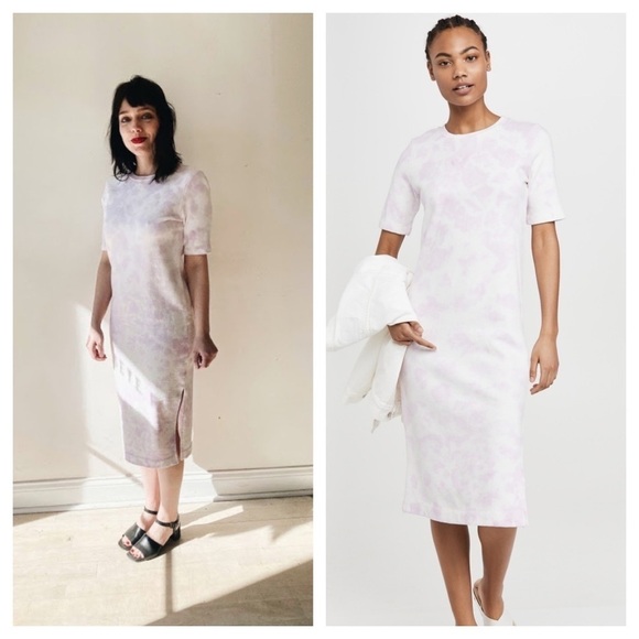 525 America / Tie Dye Midi Dress in electric lilac - Picture 1 of 12